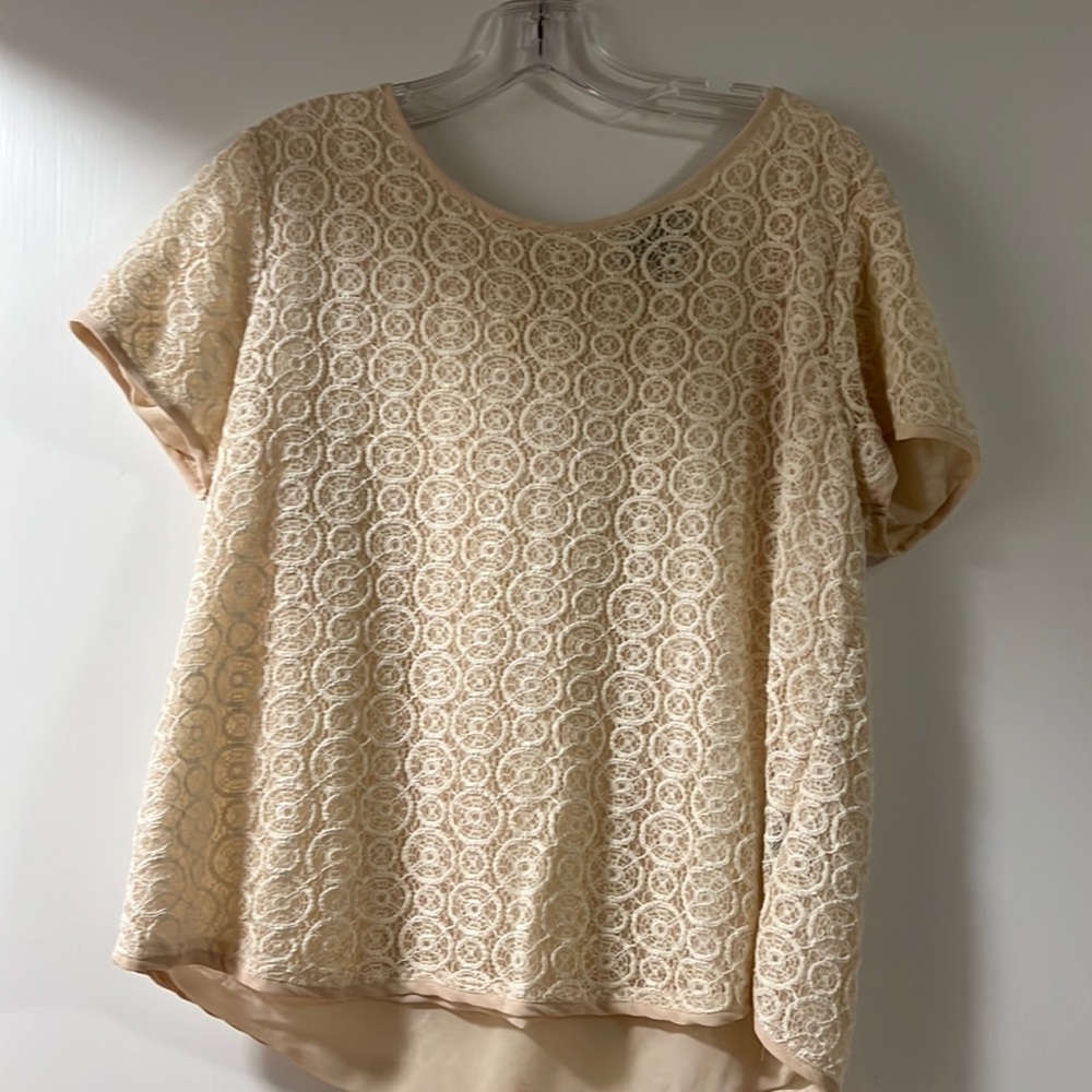 Cynthia Rowley Off White Blouse - Size XL